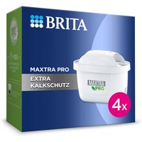 BRITA Wasserfilter-Kartusche MAXTRA PRO Extra Kalkschutz - 4er Pack - Original BRITA Ersatzkartusche für ultimativen Geräteschutz und Reduzierung von Kalk, Verunreinigungen, Chlor & Metallen