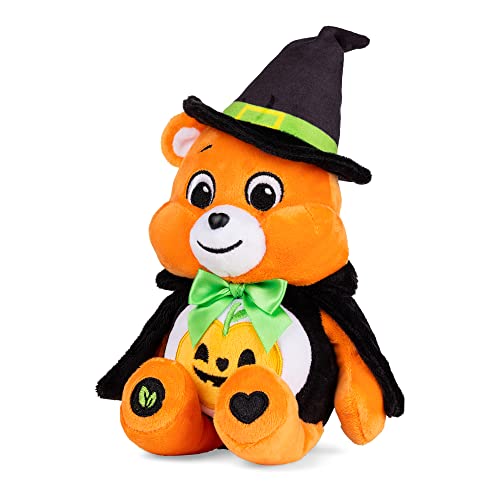 Care Bears Halloween 22 cm Bohnenplüsch – Trick-or-Sweet-Bär, süßes Stofftier zum Sammeln, Hexen-Kuscheltier für Jungen und Mädchen, Kleiner Teddy
