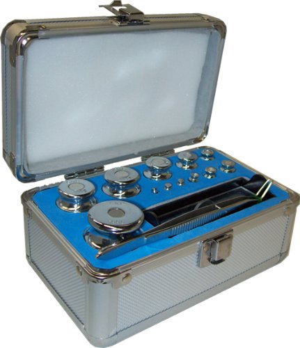 G&G Kalibriergewicht Set: 1g-500g Eisen inkl. Aluminium-Koffer/Genauigkeitsklasse M2 Prüfgewicht Testgewicht