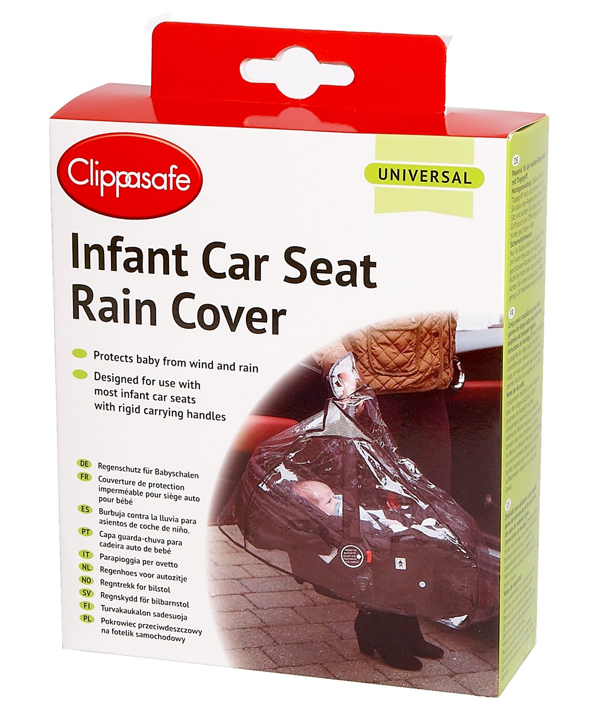 Clippasafe Babyschalen Regenschutz UK Import