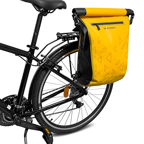 WOZINSKY 2stk Fahrradtasche Gepäckträgertasche Hinterradtsche Wasserdicht Reisetasche Tasche für Fahrrad, Mountainbike, ebike, MTB, Rennrad Bike Bag 23 L…