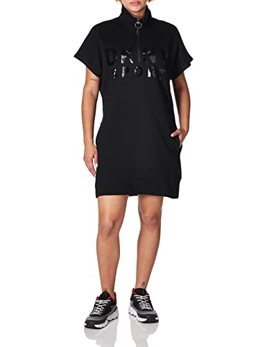 DKNY Sport Women's Logo Casual Dress, Black, Small