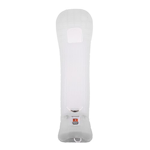 Bewinner Motion Plus Adapter Konverter MotionPlus Sensor Adapter + Silikon-Hülle für Nintendo Wii Remote Controller(weiß)