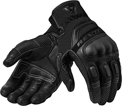 REV'IT! Motorradschutzhandschuhe, Motorradhandschuhe kurz Dirt 3 Handschuh schwarz XXL, Herren, Enduro/Reiseenduro, Sommer, Leder/Textil