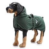 SUSOSU Starkes Saugfähiges Handtuch für Haustiere 1 Packung Hundehandtuch Bademantel Decke Praktischer für Haustiere,Grün,M