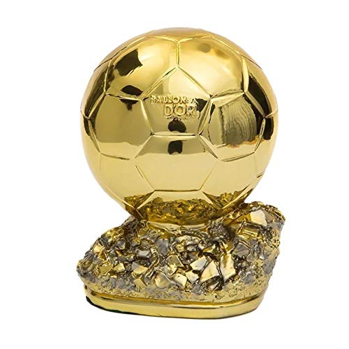 baa Ballon d'Or Fussball Spiel Spieler Trophy Boutique Hohle Golden Globe Award Golden Ball Soccer Free Ballon D'OR Trophy Bester Spieler Awards (Size : 21cm/8.3")