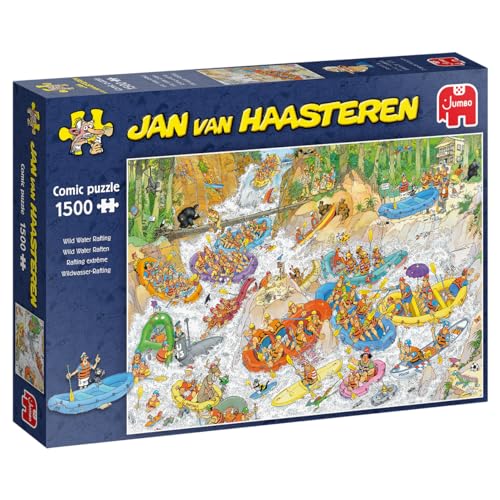 Jumbo 19015 - Jan Van Haasteren - Wildwasser-Rafting, 1500 Teile Puzzle