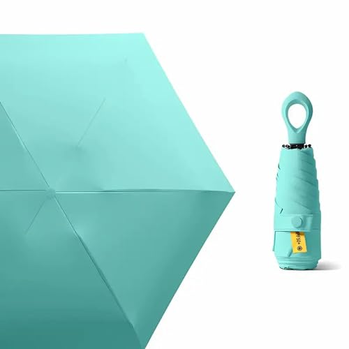 XYMJT Regenschirm Tragbarer Mini -kapsel -Regenschirm, Schützt Sie Vor Strahlen Und Regen Mit Einer Schleife Für Das Einfache Tragen-grün