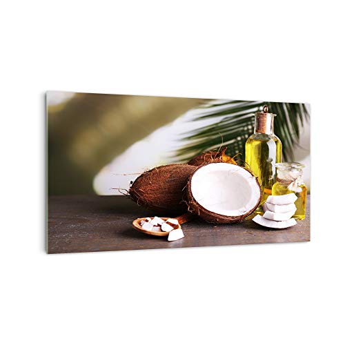 DekoGlas Küchenrückwand 'Kokos & Öle' in div. Größen, Glas-Rückwand, Wandpaneele, Spritzschutz & Fliesenspiegel