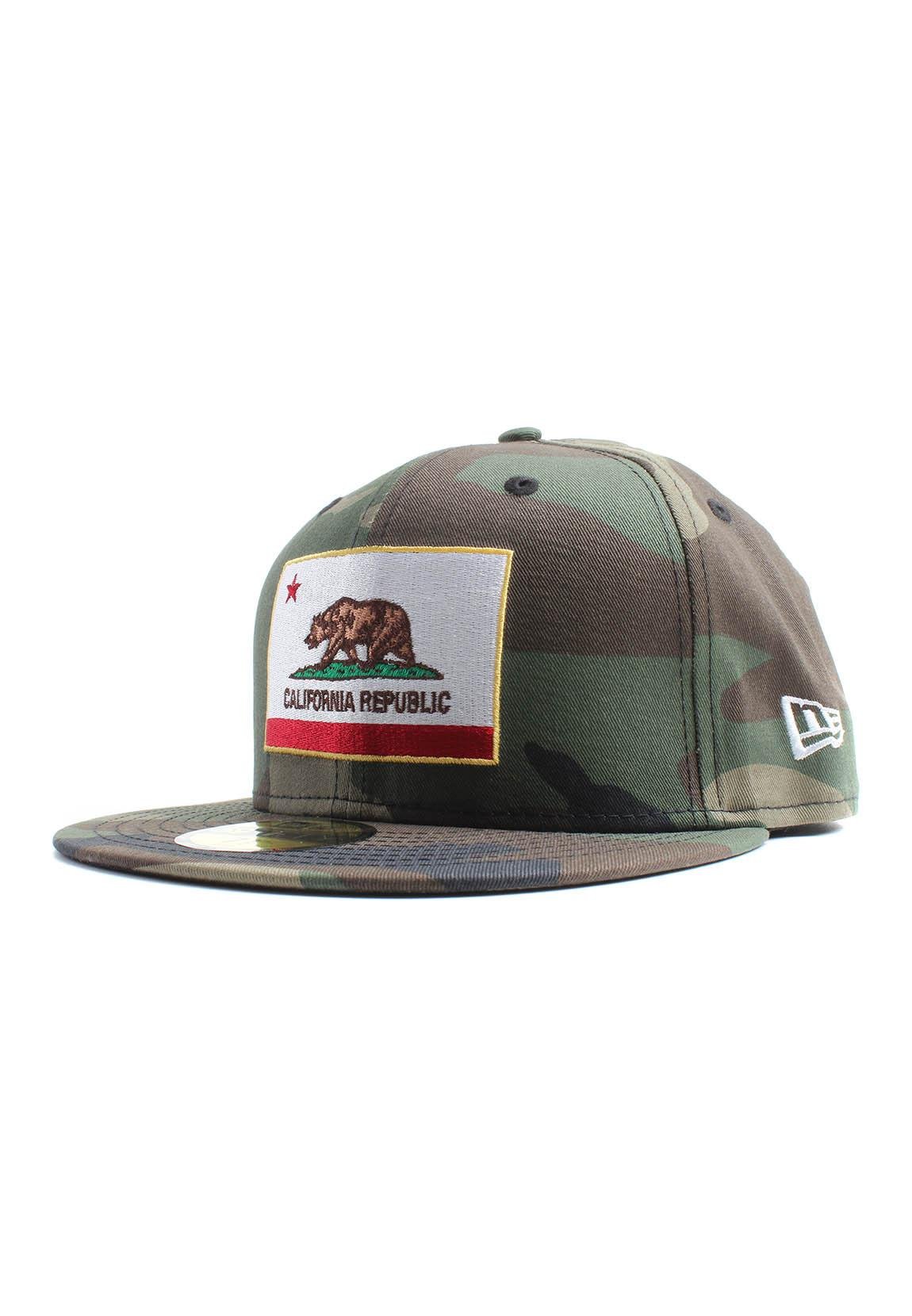 New Era California Republic 59Fifty Cap Flag Camouflage, Size:7 3/4