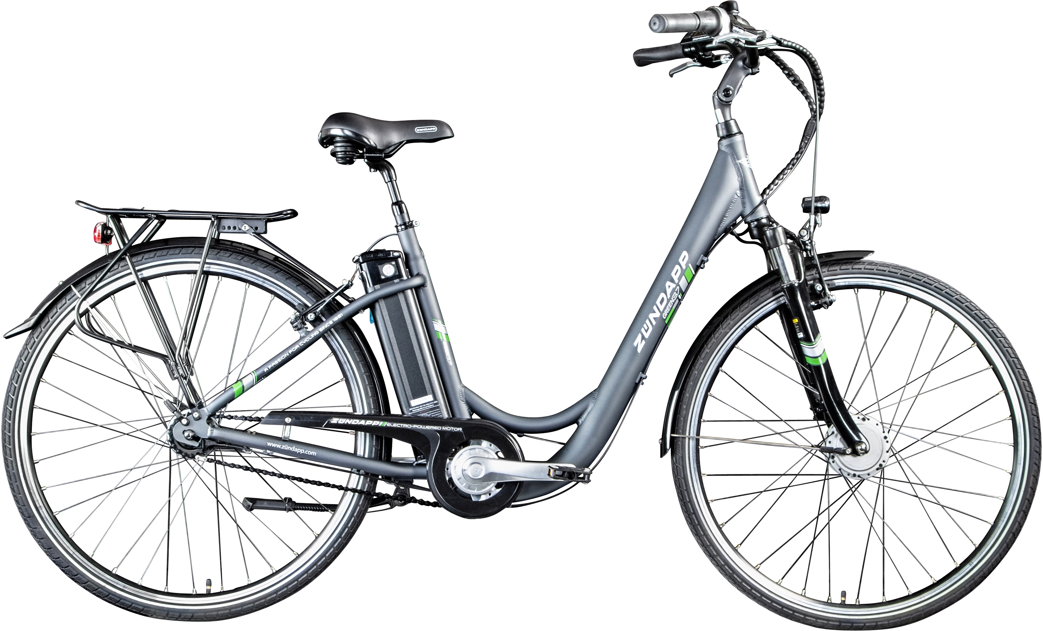 Zündapp E-Bike "Green 3.7", 7 Gang, Frontmotor 250 W