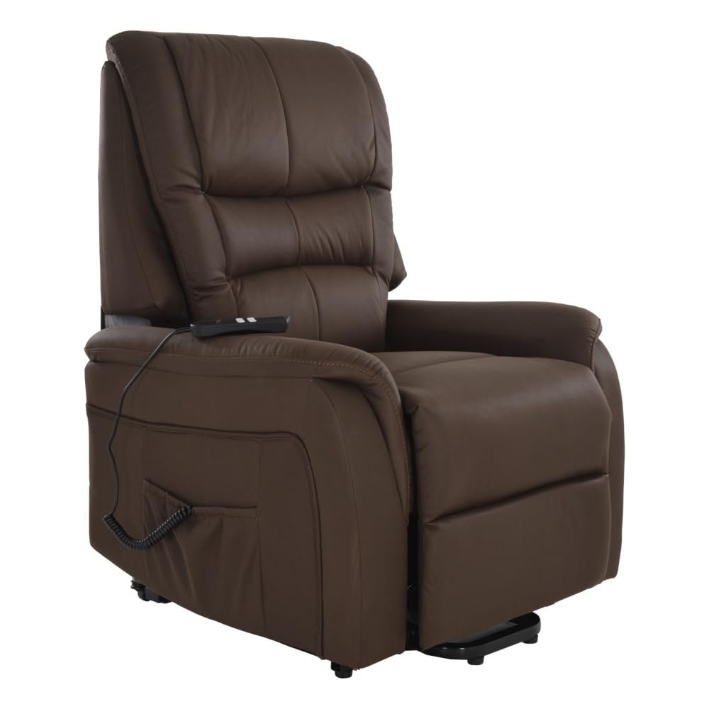 Raburg TV-Sessel JAN, NOUGAT-BRAUN, WT-Mikrofaser, elektrische Aufstehhilfe, 2 kraftvolle Motoren, Schlafsessel XL, Liege- & Relaxfunktion, Taschenfederkern & Komfortschaum-Polsterung