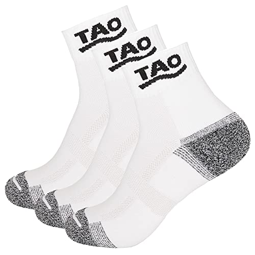 TAO. Einfach laufen. Geruchsneutralisierende Socken | Blasenfrei Laufen | Nachhaltig & fair RUNNING SOCKS Dreierpack white 43-46