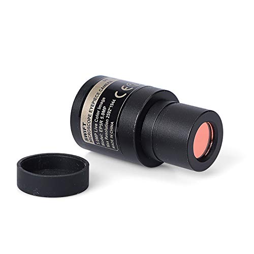 Swift 5,0 Megapixel Digitalkamera für Mikroskope, Okularhalterung, USB 2.0 Anschluss, Farbfotografie und Video, kompatibel mit Windows und Mac