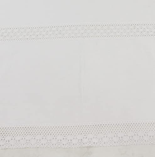 FRANK FLECHTWAREN Tafeldecke Spitzenliebe, nostalgische Häkelspitze, weißer Grundstoff, 70% Baumwolle, 30% Polyester, Maße: 140 x 240 cm