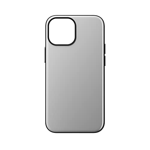 NOMAD Sport Case für iPhone 13 Mini | Hülle mit MagSafe und TPE-Bumber | NFC integriert für Digitale Visitenkarten | aus Polycarbonat | grau
