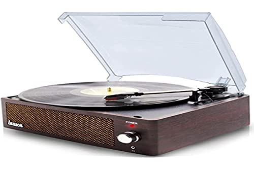 LAUSON XN091 Plattenspieler Eingebauten Lautsprechern | 33/45/78 | USB | Record Player Vintage | Plattenspieler Bluetooth | RCA | Aux-In | Inklusive Ersatznadel (Holz)