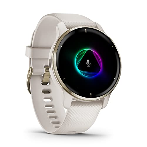 Garmin Venu 2 Plus (generalüberholt) – Fitness-Smartwatch mit Bluetooth Telefonie und Sprachassistenz. Scharfes 1,3“ AMOLED-Touchdisplay, Fitnessfunktionen, 25 Sport-Apps, Music Pay