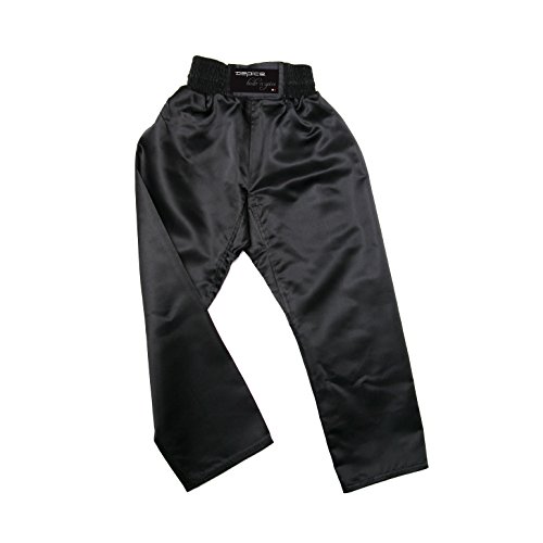 DEPICE Unisex – Erwachsene Satinhose Trainingsanzug, schwarz, 110cm