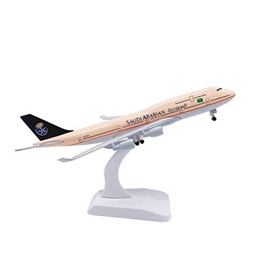 KANDUO Für: Druckguss-Flugzeug Maßstab 1:400 B747 Saudi Arabische Fluggesellschaften Modell Geschenke für Familie und Freunde