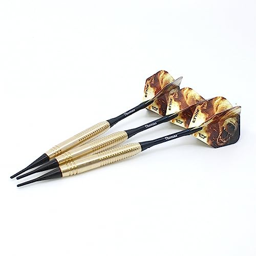 Personalisierte Darts inklusive Gravur | Dartpfeilset mit Kunststoff-Spitze | Soft Spitze | mit Namen | 18 Gramm | Geschenk für Dart-Fan (Soft (18 g))