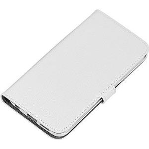 Nevox ORDO - Flip-Hülle für Mobiltelefon - PU-Kunstleder - Grau, weiß - für Samsung Galaxy S6 edge