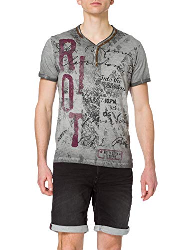 KEY LARGO Herren MT RIOT T-Shirt, Silver (1107), S
