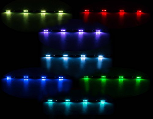 All Ride LKW Innenbeleuchtung, LED-Leiste Flache Bauweise, 4 x 3 SMD-LED, 7 Farben, geschaltet, Länge 70 cm, 10-30V