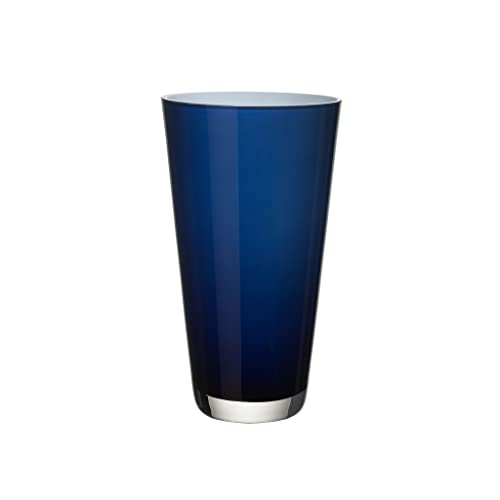 Villeroy & Boch Verso Kleine Vase Midnight Sky, 25 cm, Glas, Blau