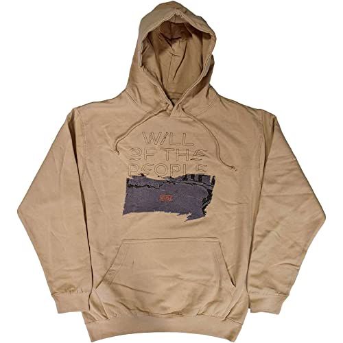 Muse Kapuzenpullover Will of The People Band Logo Nue offiziell Unisex Sand M