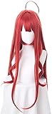 ydound Anime Coser Wig Nakano ITSUUKI Cosplay WIG Anime GotToubun No Hanayome Quintessentiels Red Cosplay Wig Nakano Stuki