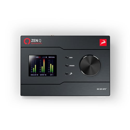 Zen Q Synergy Core Audio Interface, 14x10 Bus-Powered USB-C Interface For Recording Music, 2 Input Instruments, Onboard Realtime Audio Recording Effects, USB Connectivity - Antelope Audio