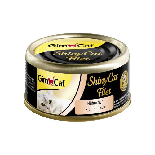 GimCat ShinyCat Filet Katzenfutter - Dosen - Huhn & Thunfisch - 24 x 70 g 3