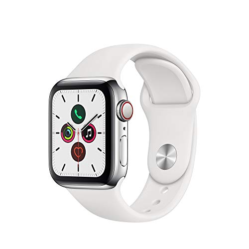Apple Series 5 GPS + Cellular, Edelstahlgehäuse Milanaise Armband 40mm Watch (Watch OS 6)
