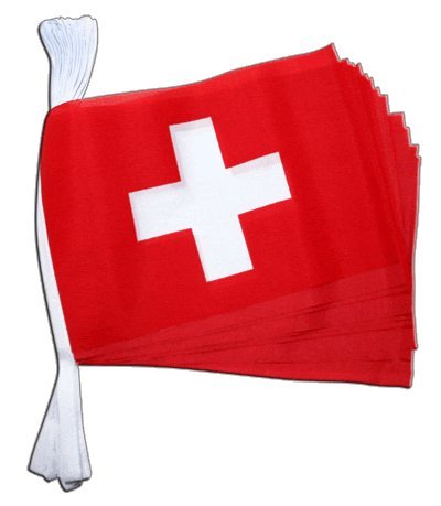 Flaggenfritze® Fahnenkette Schweiz, Länge 5,9 m