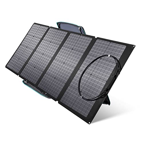 EF ECOFLOW 160W Tragbares Solar Panel für EFDELTA, faltbares Solarladegerät, verkettbar für die EFDELTA Power Station Wasserdicht IP67 für Camping im Freien