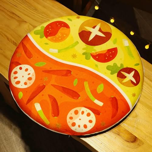 3D Pizza Plüsch Plüsch Hot Pot Sukiyaki Essen Kissen Kinder Spielzeug Kreativ Sofa Stuhl Dekoration Geburtstag Geschenk 40cm 2