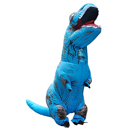 JASHKE Aufblasbares T-Rex Kostüm Aufblasbares Dinosaurier Kostüm Dino Kostüme für Erwachsene