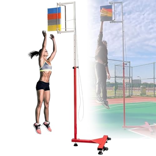 SATSAT 5,5–11,8 Fuß Vertikaler Sprungtester/Trainer, verstellbares Sprungmessgerät, Sprungtestgerät, für Volleyball-Slam-Dunk-Training und Vertikale Sprungverbesserung,A