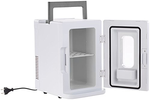 Rosenstein & Söhne Kühlschrank klein: Mobiler Mini-Kühlschrank mit Wärmefunktion, 12 & 230 V, 8 Liter (Mobiler Getränkekühler)
