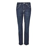MAC Jeans Damen Melanie Straight Jeans, Blau (Dark Blue D845), W46/L30
