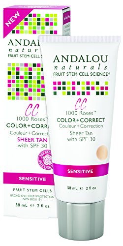 Andalou Naturals 80695 Anda Lou Naturals Color Plus Correct Sheer SPF 30 Tan 2 oz 2 oz,