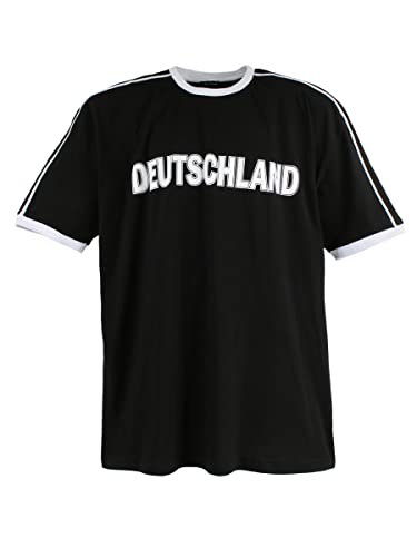 Lavecchia Übergrößen T-Shirt Herren Shirt Kurzarm Freizeit Deutschland LV-120 (Schwarz, 8XL)