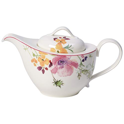 Villeroy & Boch Mariefleur Tea Teekanne, 620 ml, Höhe: 13,5 cm, Premium Porzellan, Bunt