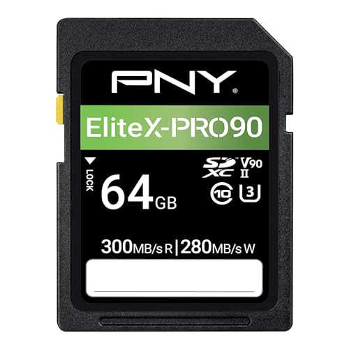 PNY 64GB X-PRO 90 Klasse 10 U3 V90 UHS-II SD Flash Speicherkarte