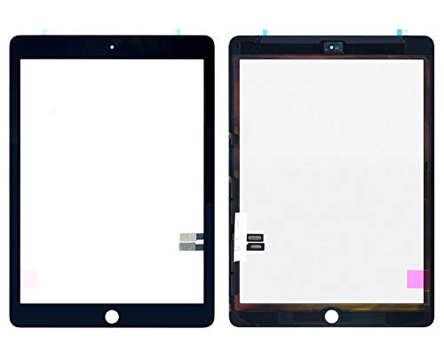Handyteile24 ✅ Touchscreen Digitizer Displayglas mit Klebestreifen in Schwarz für iPad 9.7 6.Generation 2018 A1893 & A1954