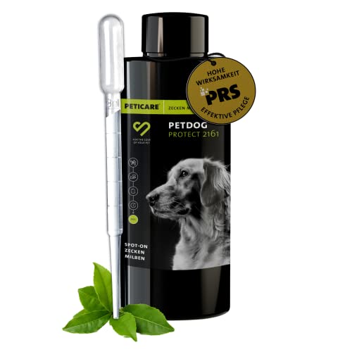 Peticare Spot-On Zecken-Schutz für Hunde, Katzen - Wasserfester Jahresschutz, auch gegen Milben, Flexible Möglichkeit der Auffrischung - petAnimal Protect 2161