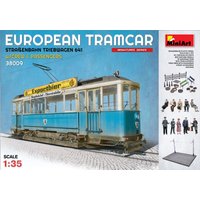 MiniArt 38009 - Modellbausatz European Tramcar Strassenbahn Triebwagen 641 mit Crew und Passengers