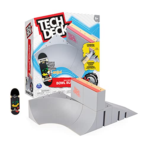 Tech Deck 6063221, Jump N’ Grind X-Connect Park Creator, anpassbare und aufbaubare Rampe mit exklusivem Fingerboard, Kinderspielzeug