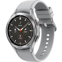 Samsung Galaxy Watch4 Classic - 46 mm - silber - intelligente Uhr mit Ridge Sport Band - Flouroelastomer - Silber - Anzeige 3.46 cm (1.4) - 16 GB - 7.6 GB - NFC, Wi-Fi, Bluetooth - 4G - 52 g